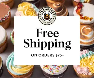 Free Shipping on Orders $75+ on the King Arthur Baking Site